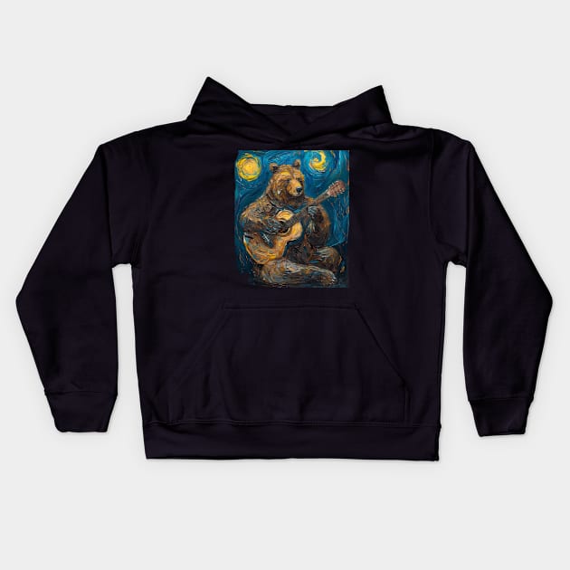 Grizzly Bear Tireless Travelers Kids Hoodie by xXYazzyChanArtsXx